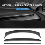 Real Dry Carbon Fiber Dashboard Cover Overlay for Model 3 Highland / Model Y Juniper