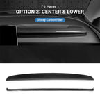 Real Dry Carbon Fiber Dashboard Cover Overlay for Model 3 Highland / Model Y Juniper
