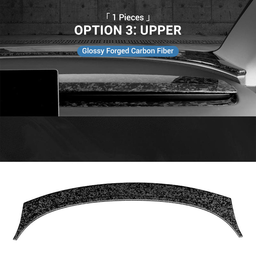 Real Dry Carbon Fiber Dashboard Cover Overlay for Model 3 Highland / Model Y Juniper