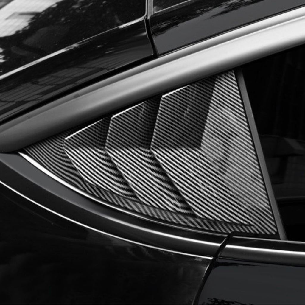 Rear Side Window Louvers Cover for Model Y | 3 Finishes | 2-Pack