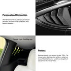 Rear Side Window Louvers Cover for Model Y | 3 Finishes | 2-Pack