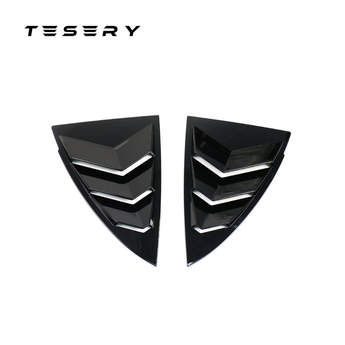 Rear Side Window Louvers Cover for Model Y | 3 Finishes | 2-Pack