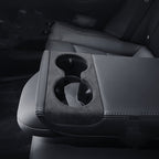 Alcantara Rear Cup Holder Cover for Model 3 Highland / Model Y Juniper | Water-Resistant