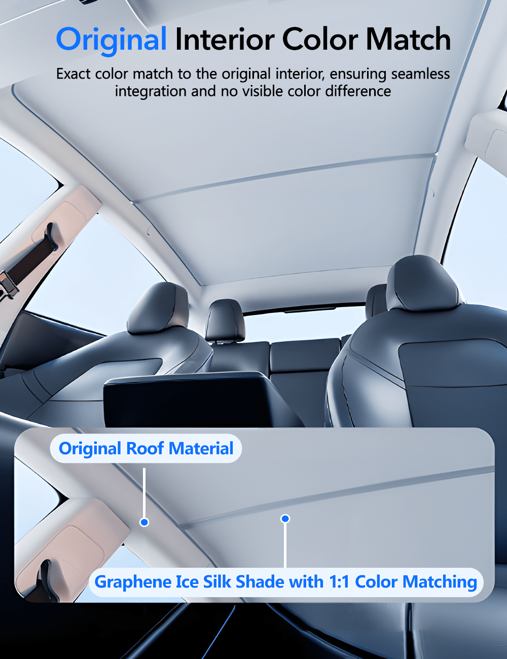 Glass Roof Sunshade for Tesla Model Y |