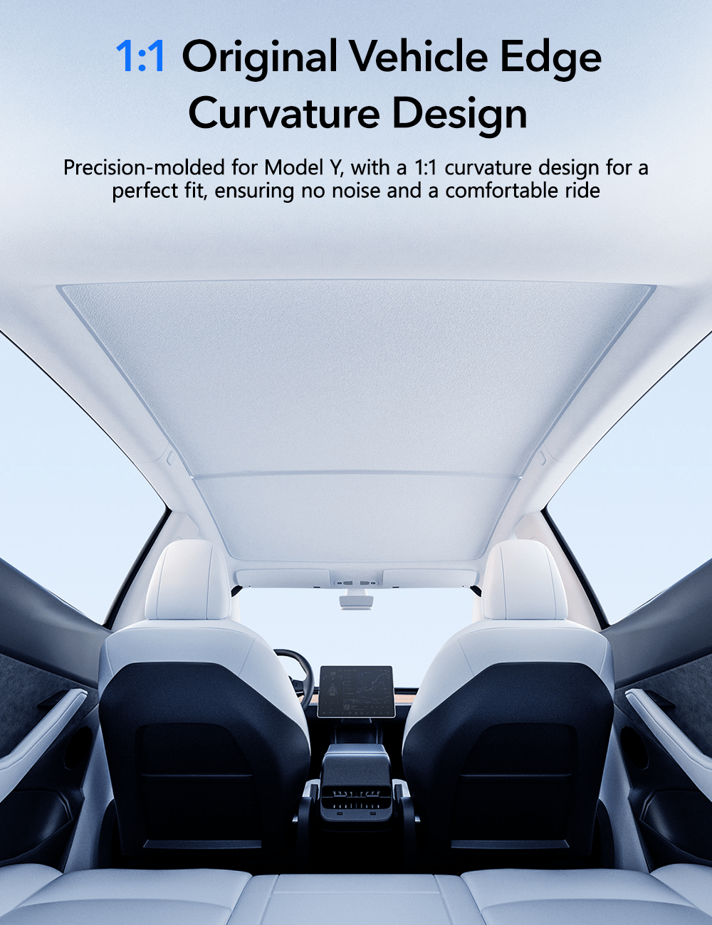 Glass Roof Sunshade for Tesla Model Y |