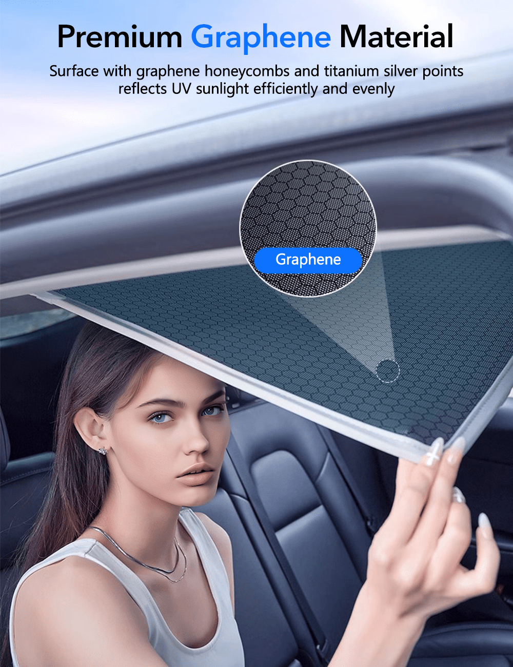 Glass Roof Sunshade for Tesla Model Y |