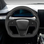 Touch Horn Round Steering Wheel Replacement for Tesla Model S / X 2021-2023