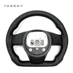 Touch Horn Round Steering Wheel Replacement for Tesla Model S / X 2021-2023