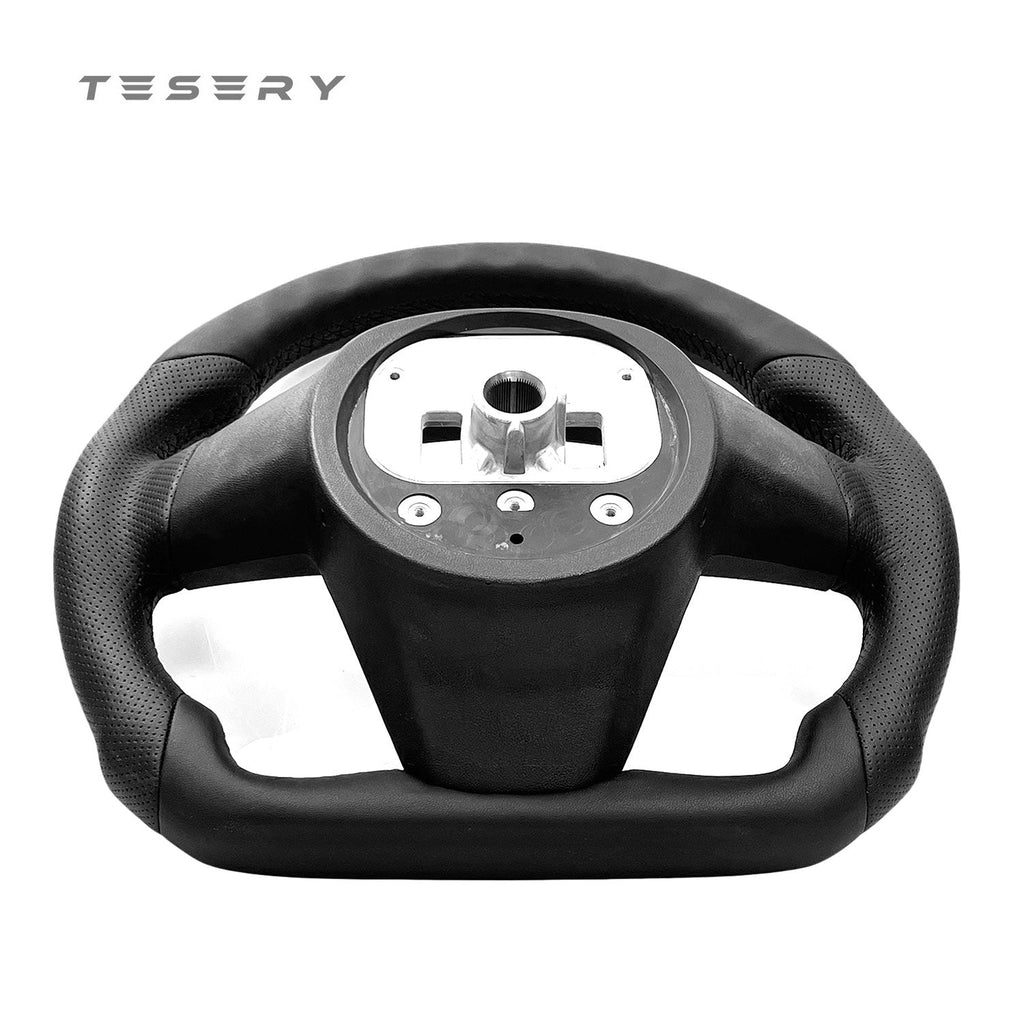 Touch Horn Round Steering Wheel Replacement for Tesla Model S / X 2021-2023