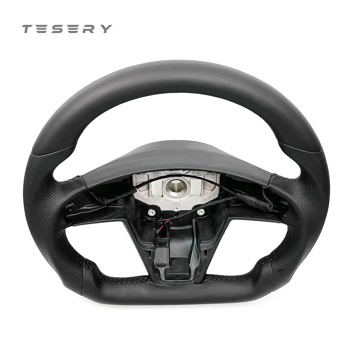 Touch Horn Round Steering Wheel Replacement for Tesla Model S / X 2021-2023