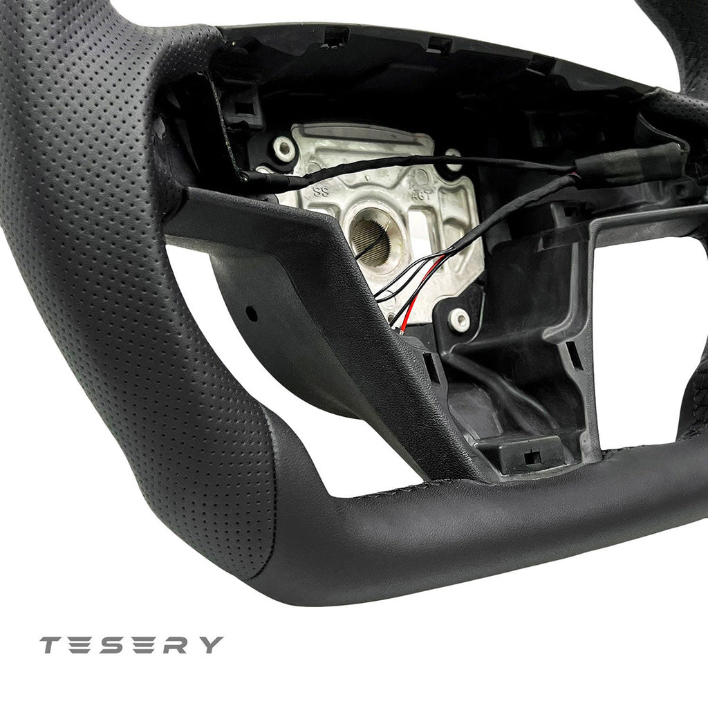 Touch Horn Round Steering Wheel Replacement for Tesla Model S / X 2021-2023