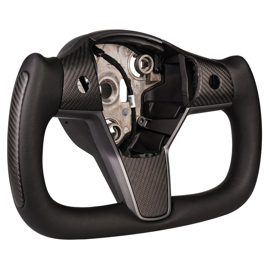 Yoke Carbon Fiber Steering Wheel for Tesla Model 3 / Y【Style 34】
