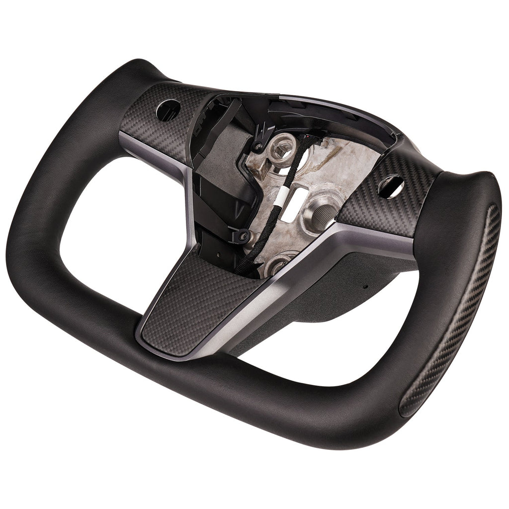 Yoke Carbon Fiber Steering Wheel for Tesla Model 3 / Y【Style 34】