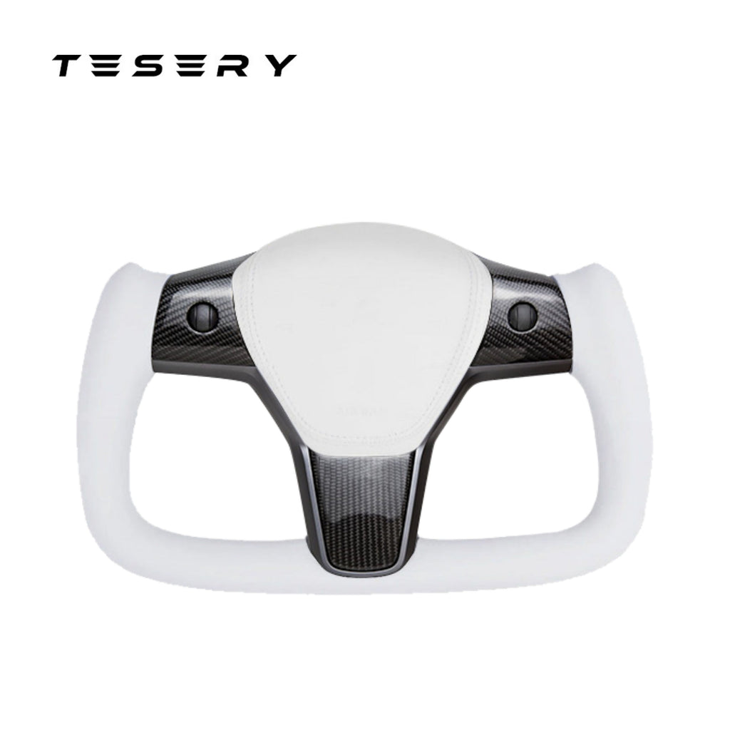Yoke Carbon Fiber Steering Wheel for Model 3 / Y【Style 37】