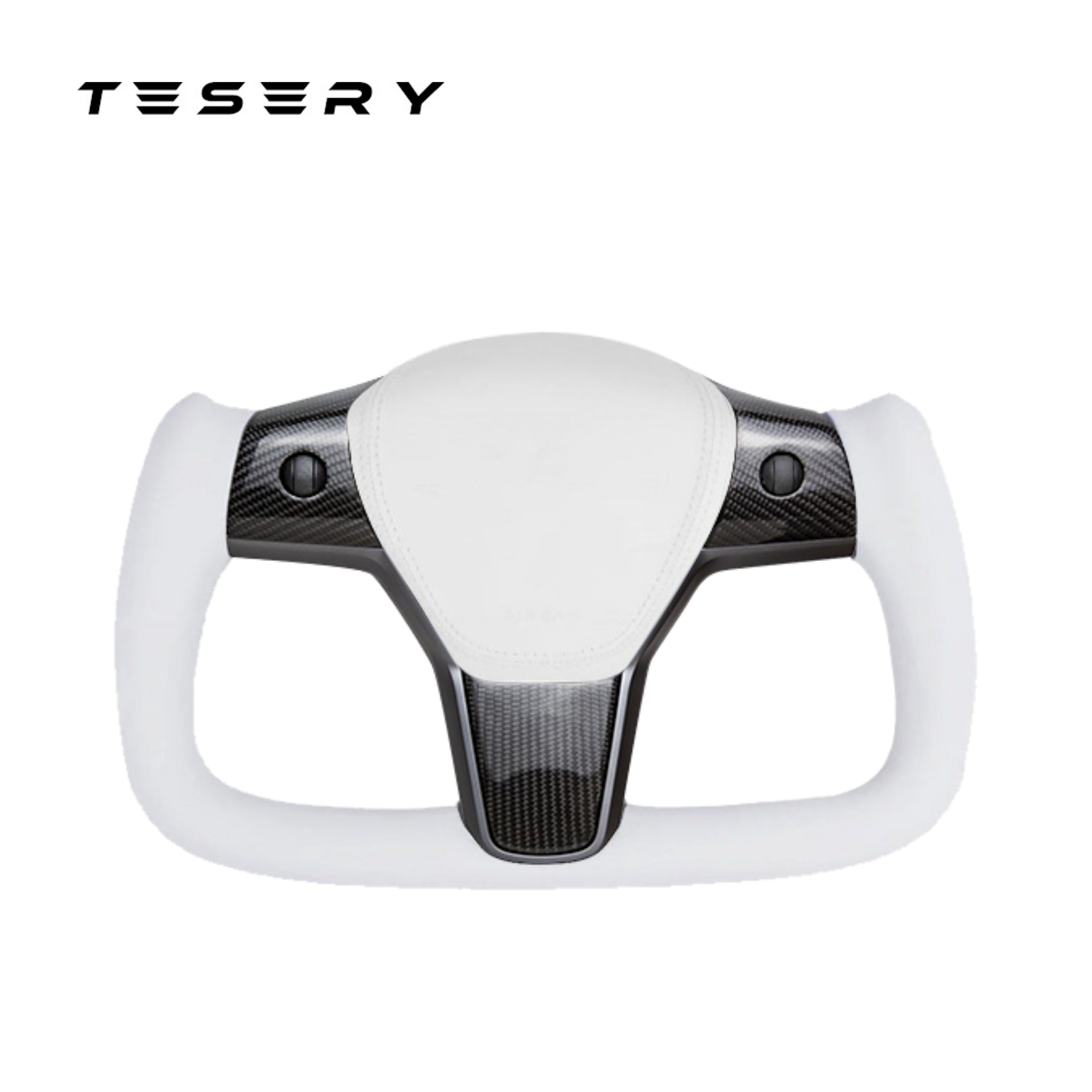 Yoke Carbon Fiber Steering Wheel for Model 3 / Y【Style 37】