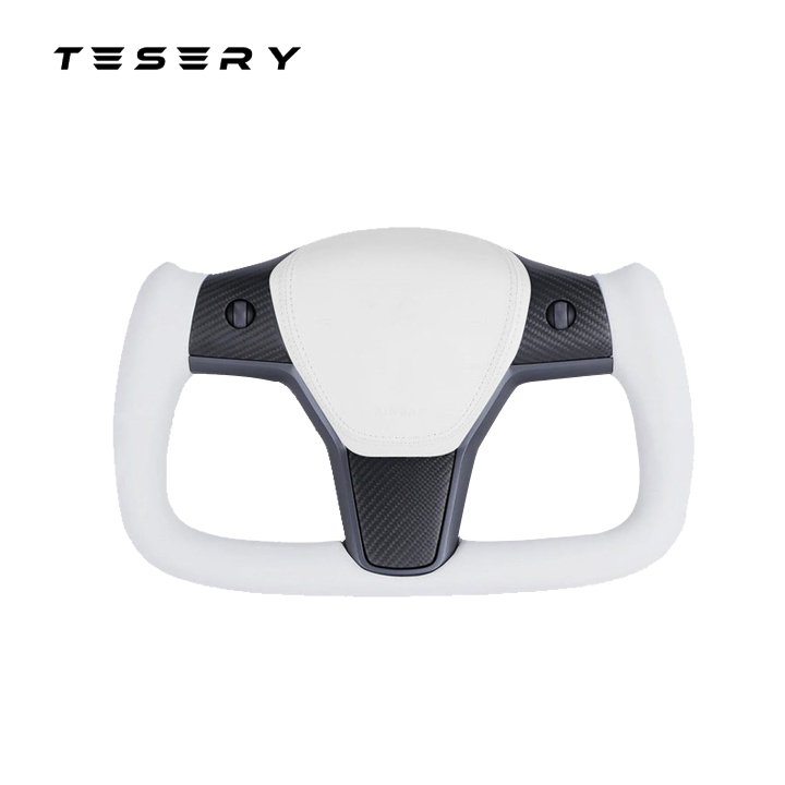 Yoke Carbon Fiber Steering Wheel for Model 3 / Y【Style 37】