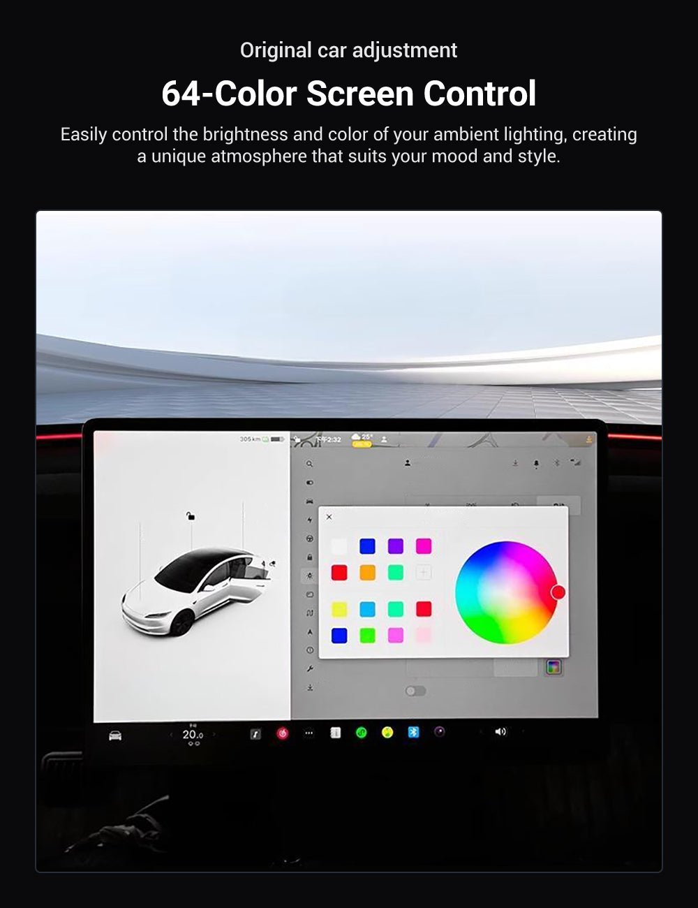Seat Back Ambient Lighting for Model 3 Highland & Model Y Juniper (2PCS) |