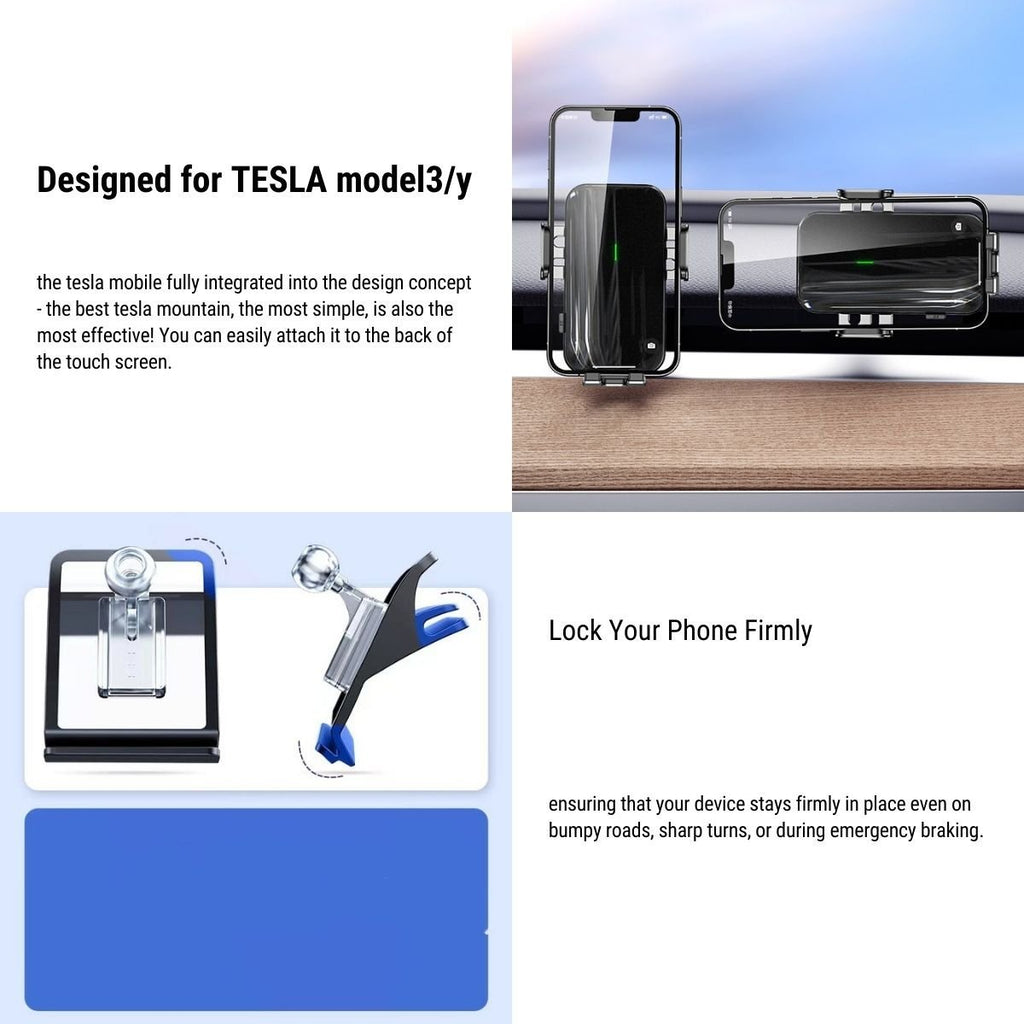 Solar Mobile Phone Holder for Model 3/Y |