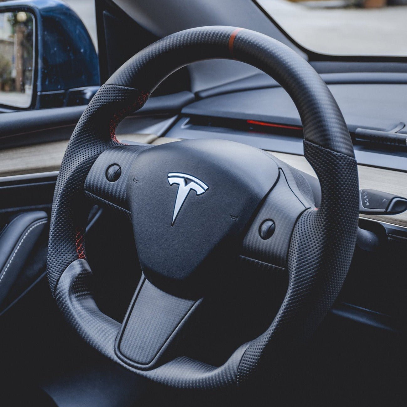 Sport Carbon Fiber Steering Wheel for Tesla Model 3 / Y【Style 25】