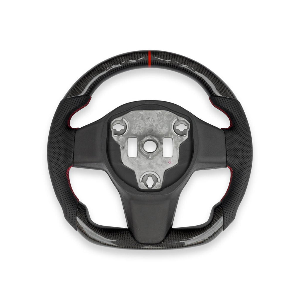 Sport Carbon Fiber Steering Wheel for Tesla Model 3 / Y【Style 25】