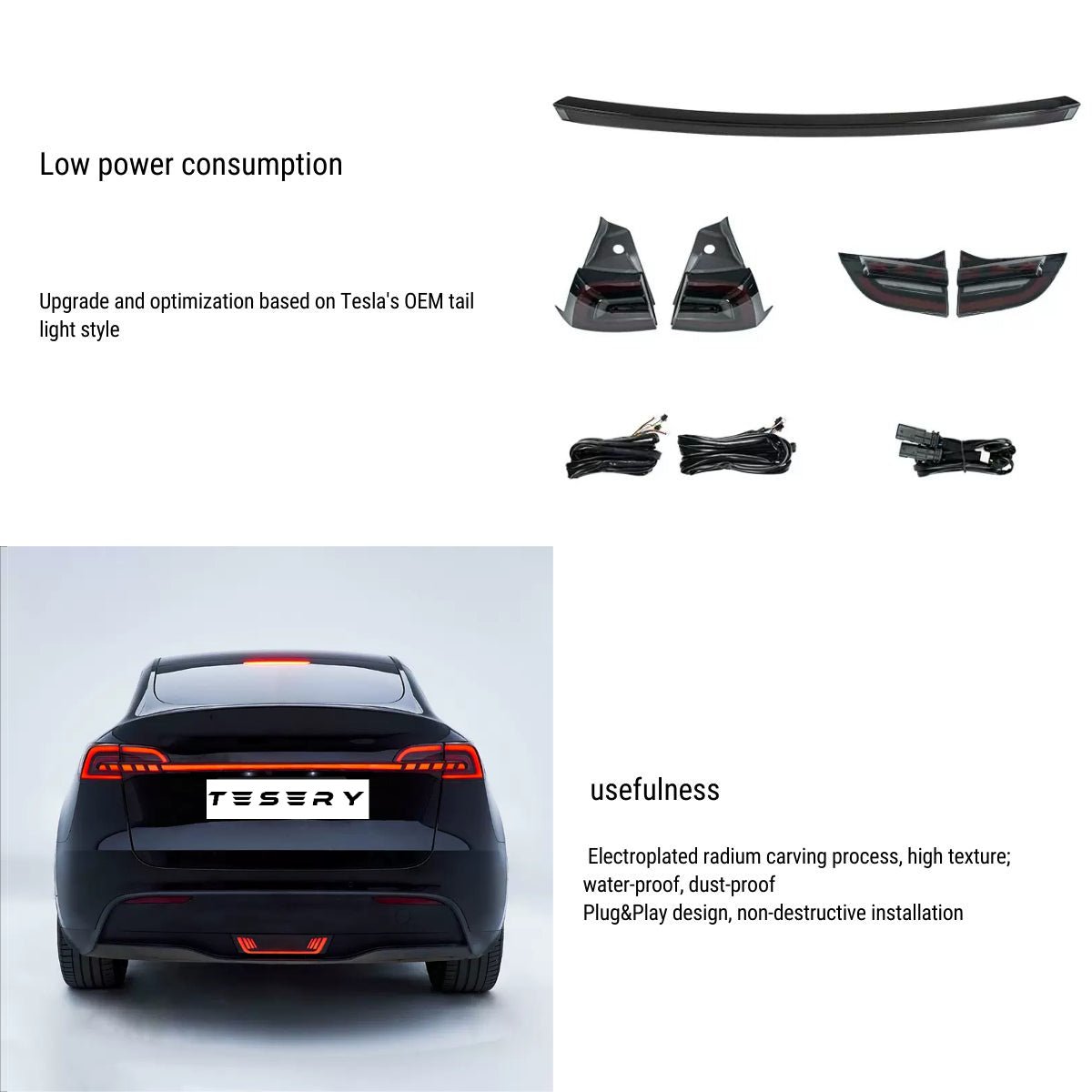 Starlink Full-Width Strip Taillight for Model 3/Y