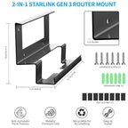 Starlink Gen 3 Router Mount | All-in-One Metal Wall Mount Kit