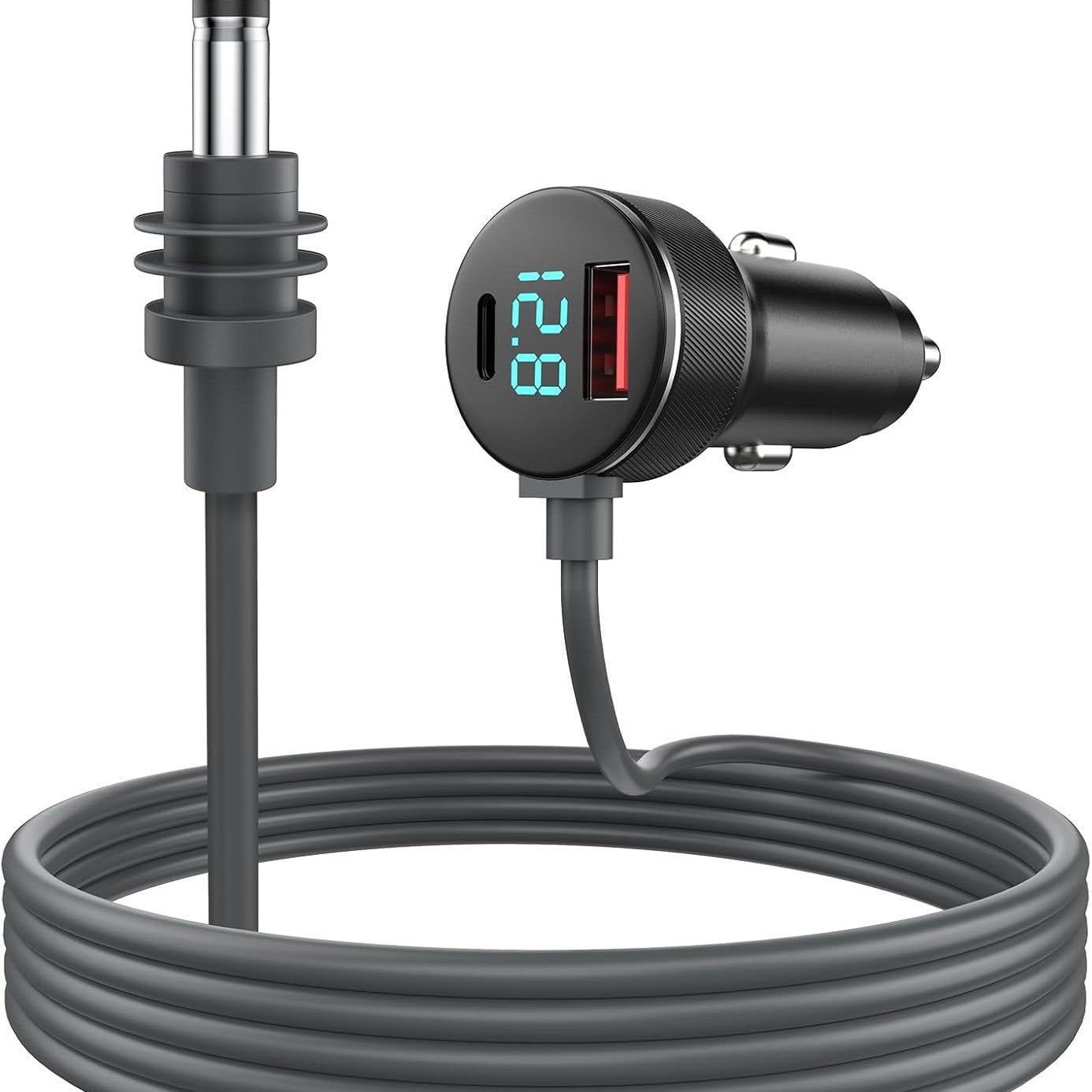 Starlink Mini Car Charger with Digital Display | 100W Type-C Power Cord