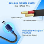 Starlink Mini DC Power Cable Replacement | Waterproof 18AWG | 2M-5M Options