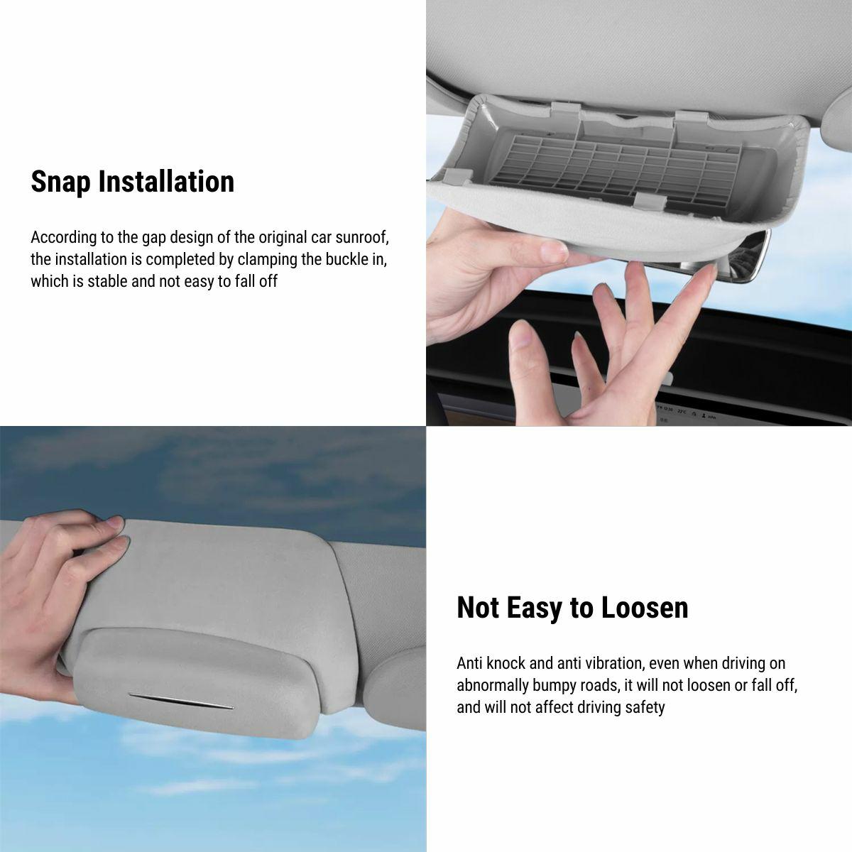 Sunglass Holder Storage Clip for Model Y |