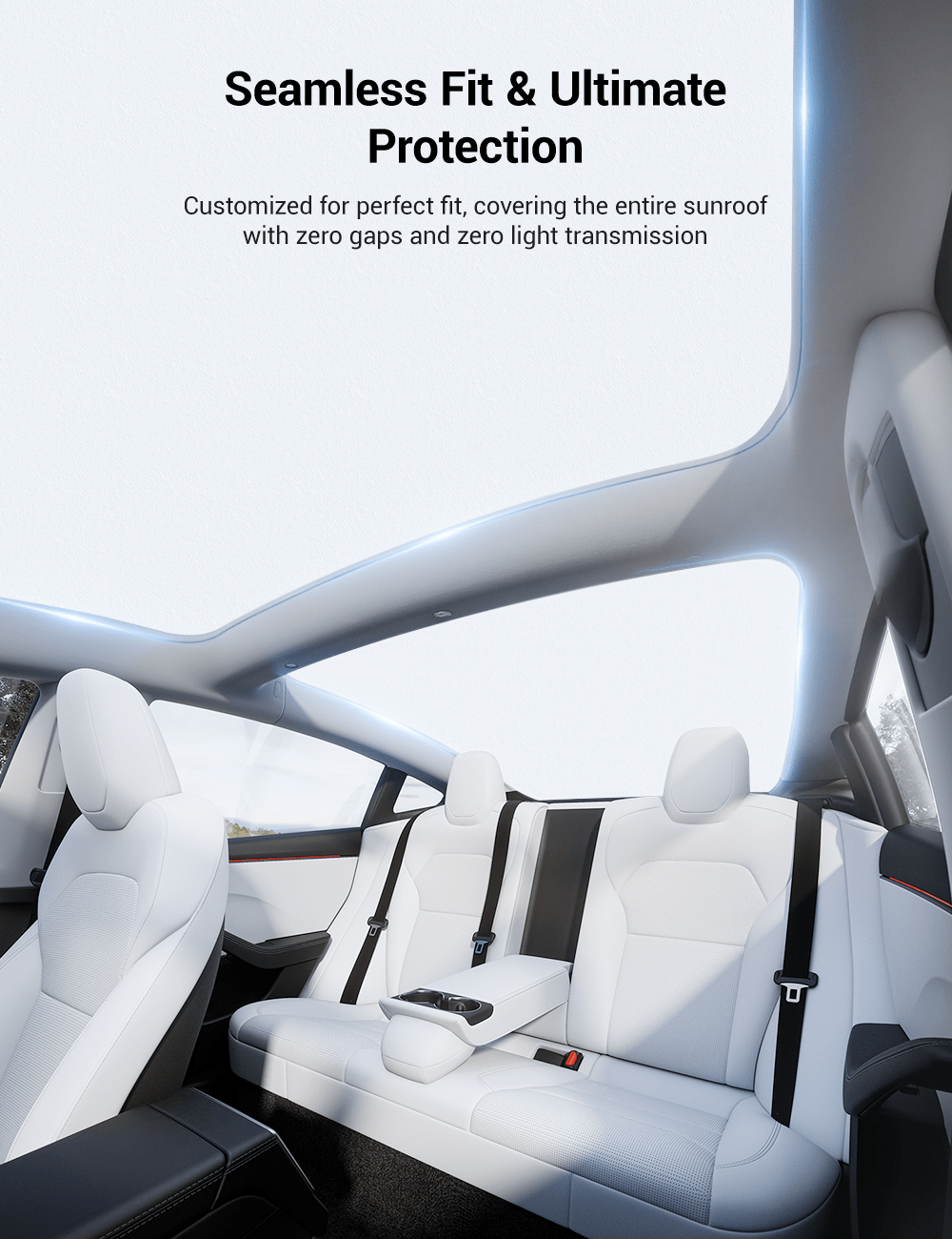 Glass Roof Sunshade for Tesla Model 3 |