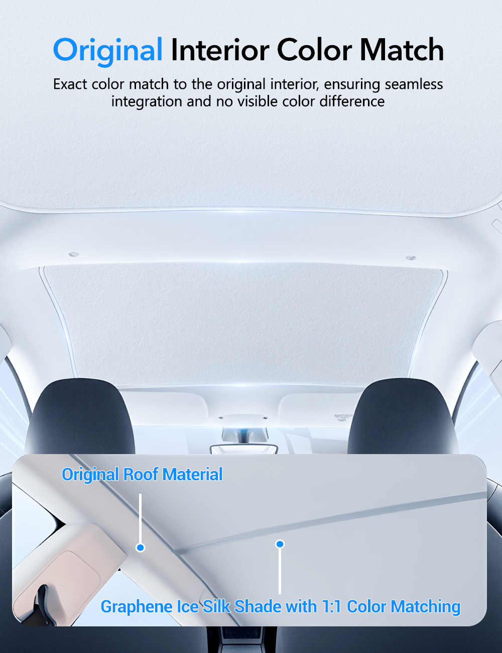 Glass Roof Sunshade for Tesla Model 3 |