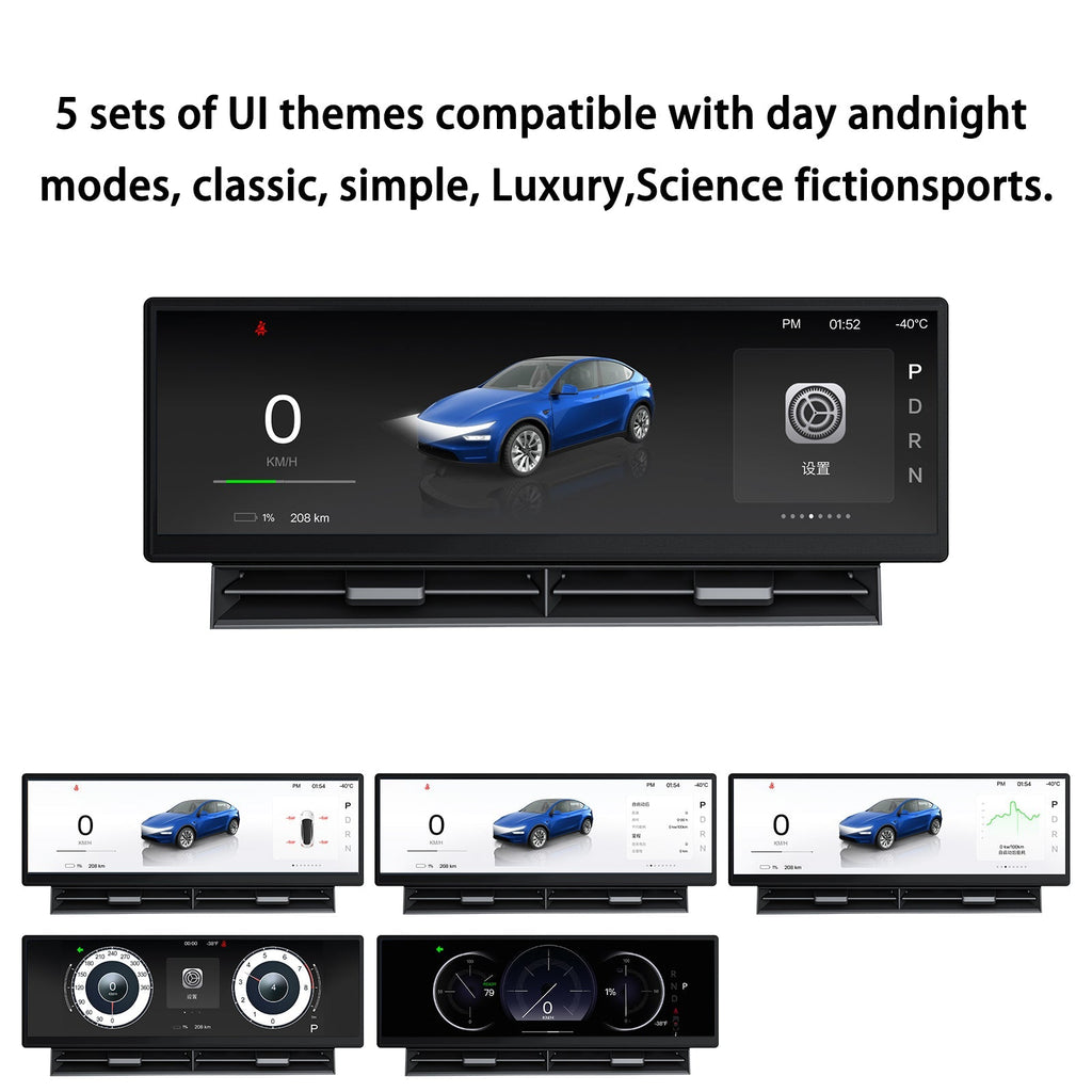 10.88′′ Touch Screen Instrument Cluster Dashboard Display for Model 3/Y