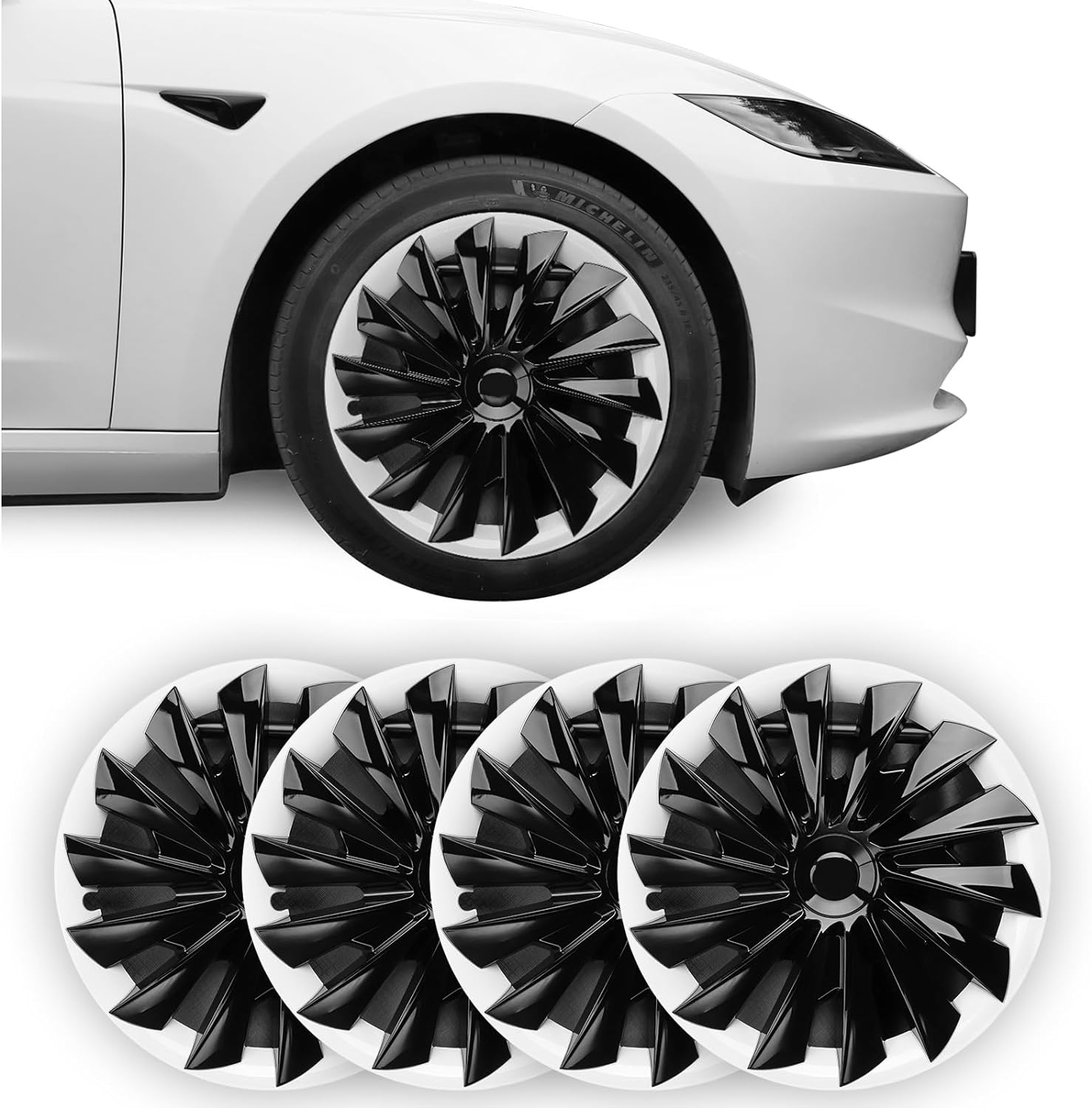 18″ Blade Wheel Cover For Model 3 Highland (4PCS)