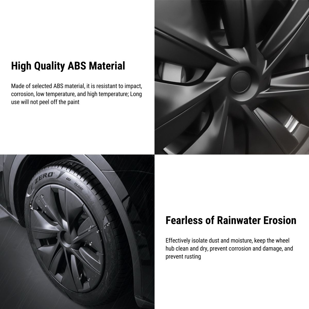 19″ Gemini Dark Wheels Cover for Model Y (4PCS)