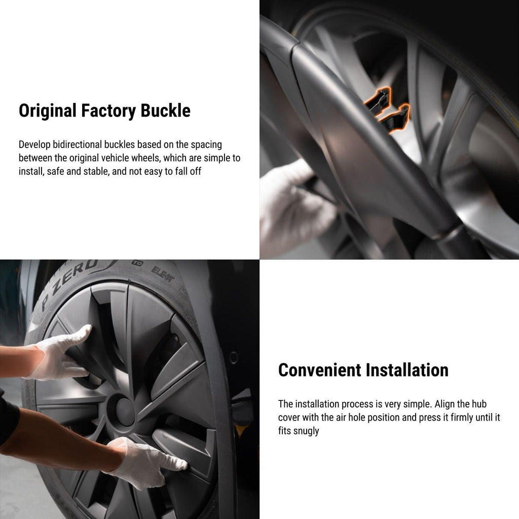 19″ Gemini Dark Wheels Cover for Model Y (4PCS)