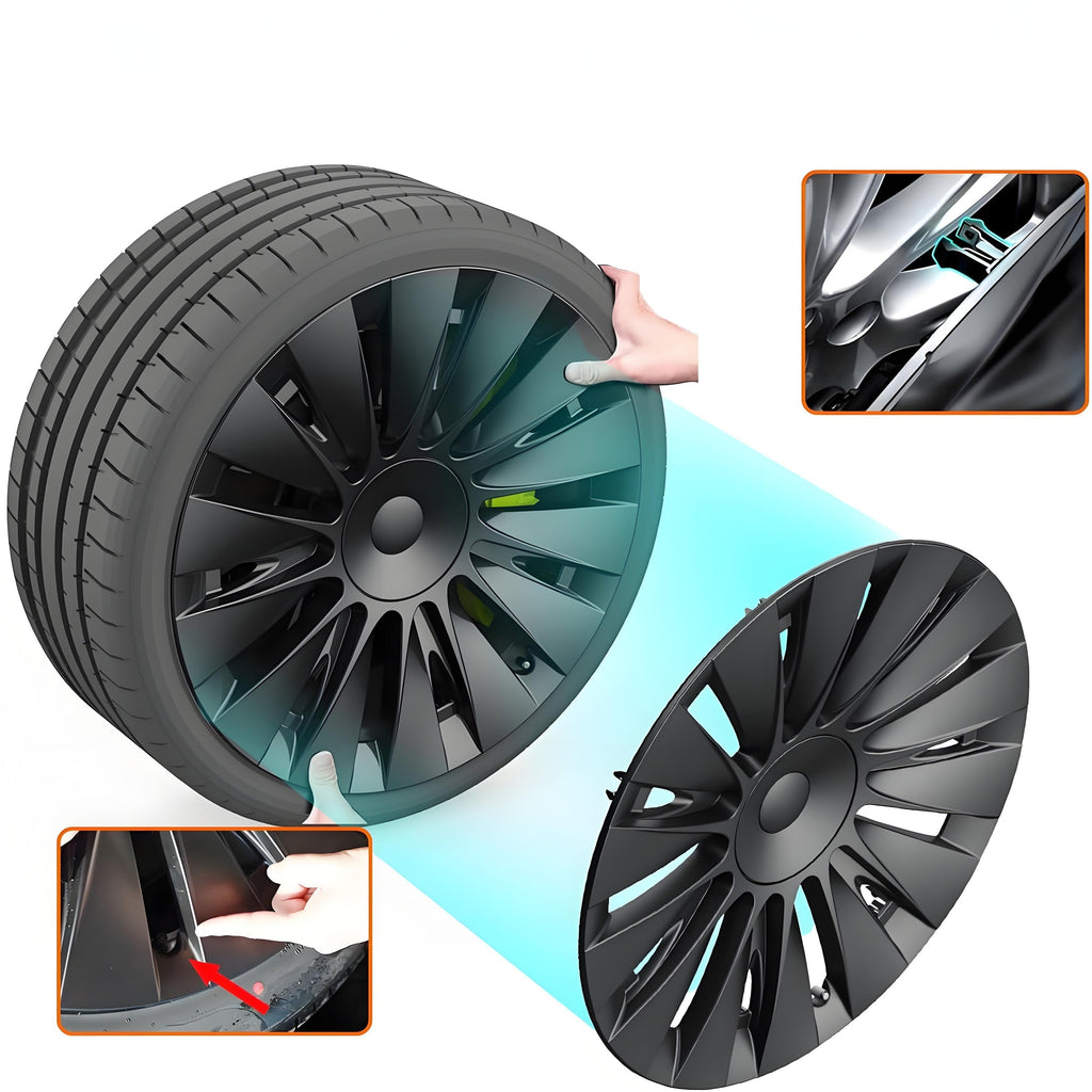 19″ Performance Hub Caps For Model Y (4PCS)