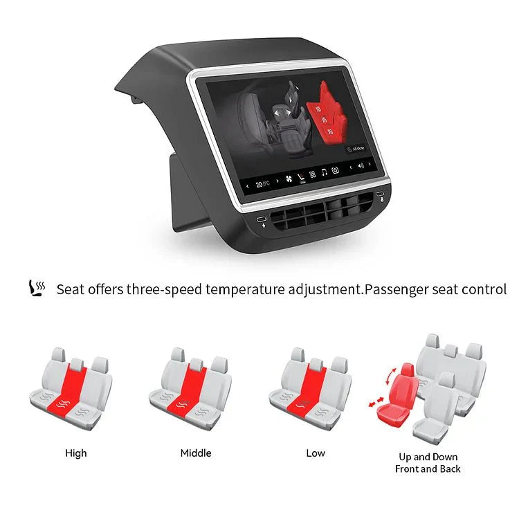 7 Inch Rear Entertainment & Climate Control Screen for Model Y / 3