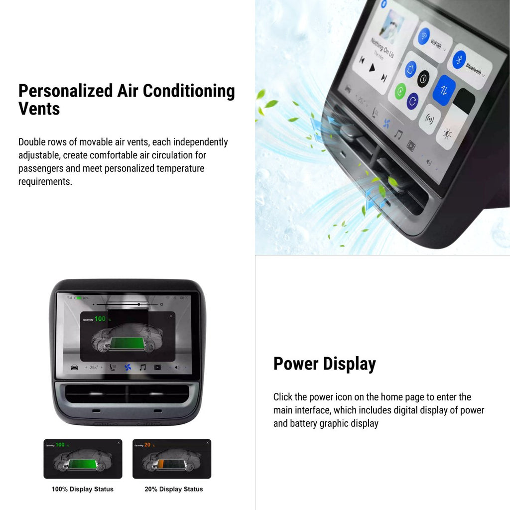 7" Rear Entertainment System for Model Y / 3