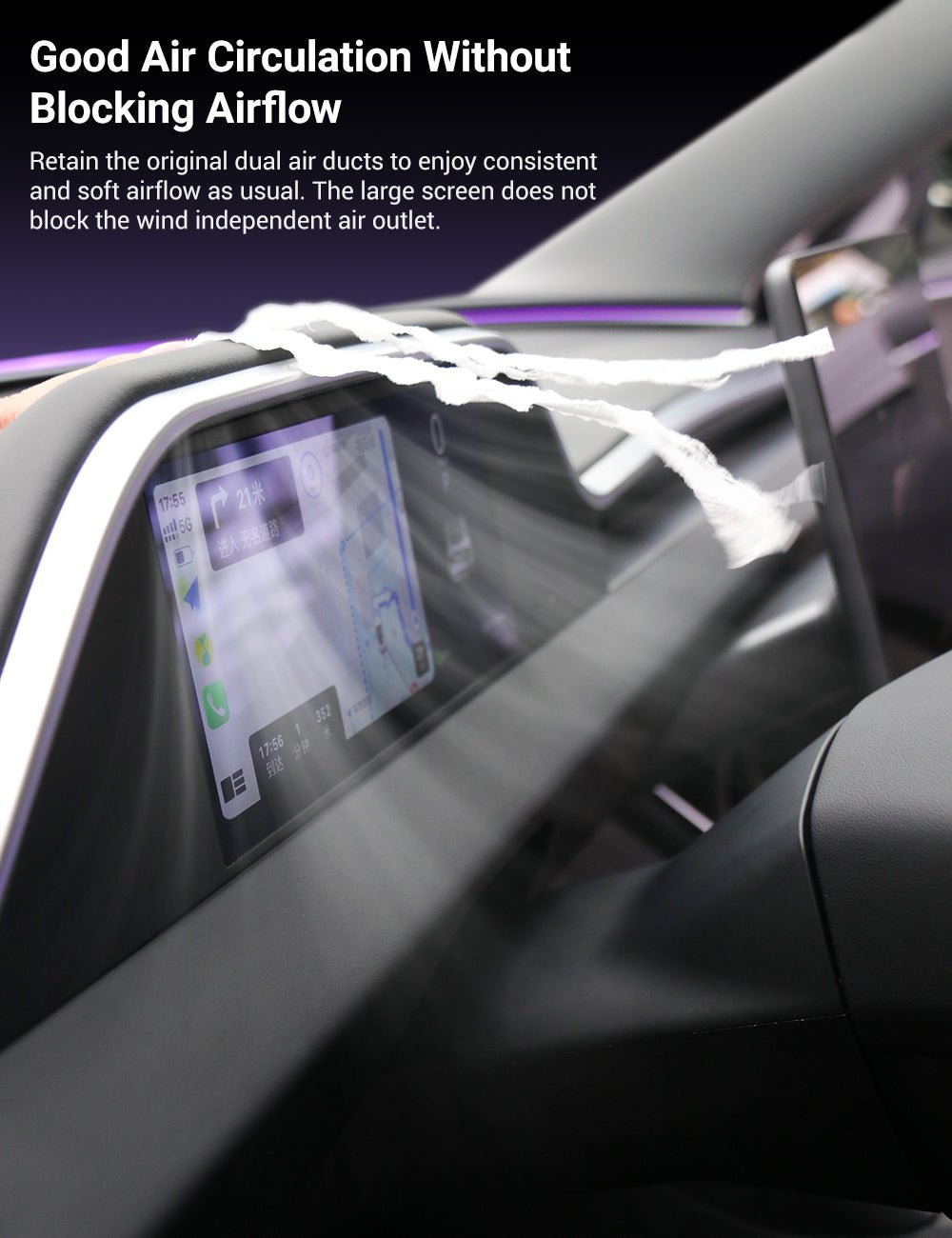 8.9'' Dashboard Display with Ambient Lighting for Model 3 Highland / Model Y Juniper