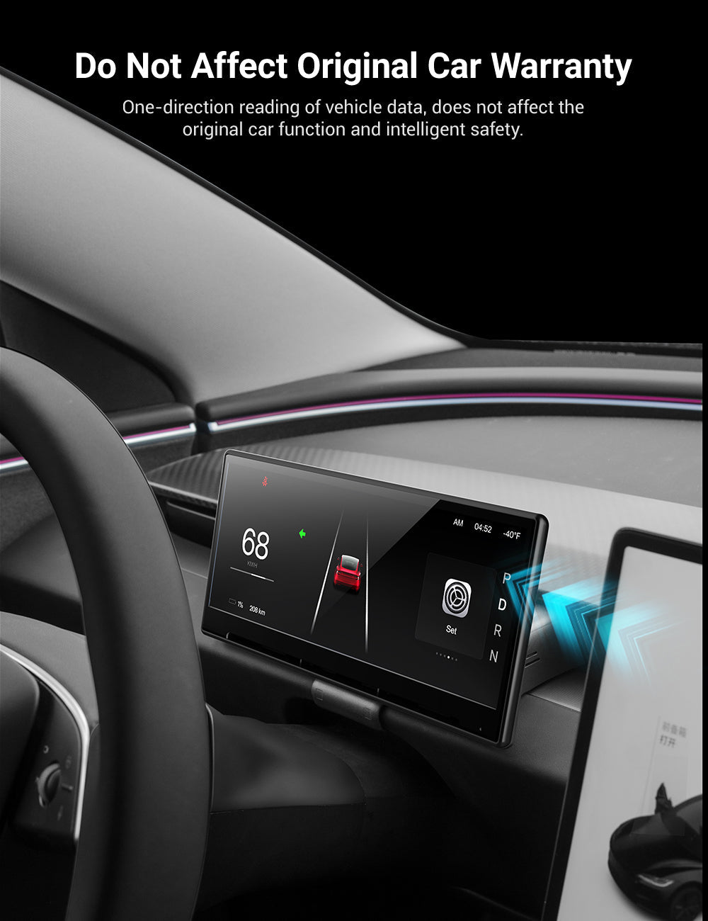 F9 Pro Screen Dashboard Display With Carplay & Android Auto for Model 3 / Model Y