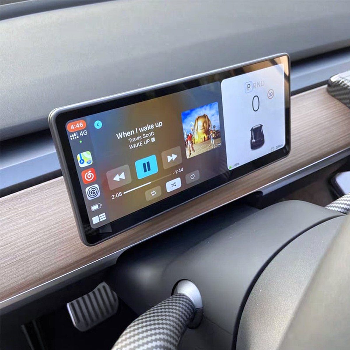 9‘’ Carplay Instrument Dashboard Screen Display for Model 3 / Y