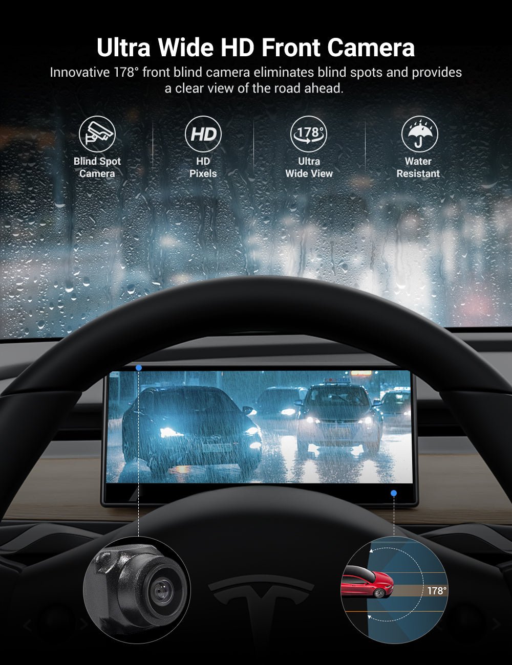 F9 Pro Screen Dashboard Display With Carplay & Android Auto for Model 3 / Model Y