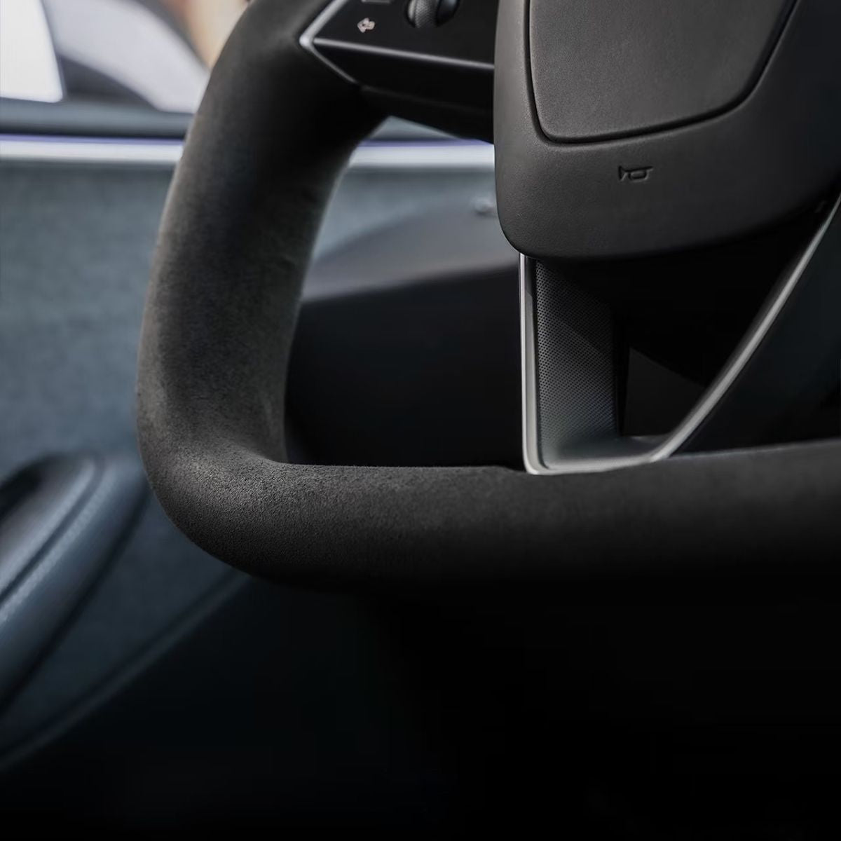 Alcantara Yoke Steering Wheel for Model 3 Highland & Model Y Juniper