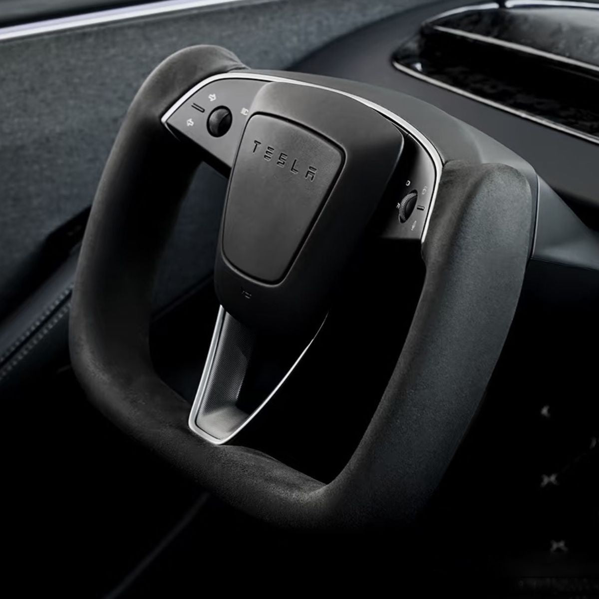Alcantara Yoke Steering Wheel for Model 3 Highland & Model Y Juniper