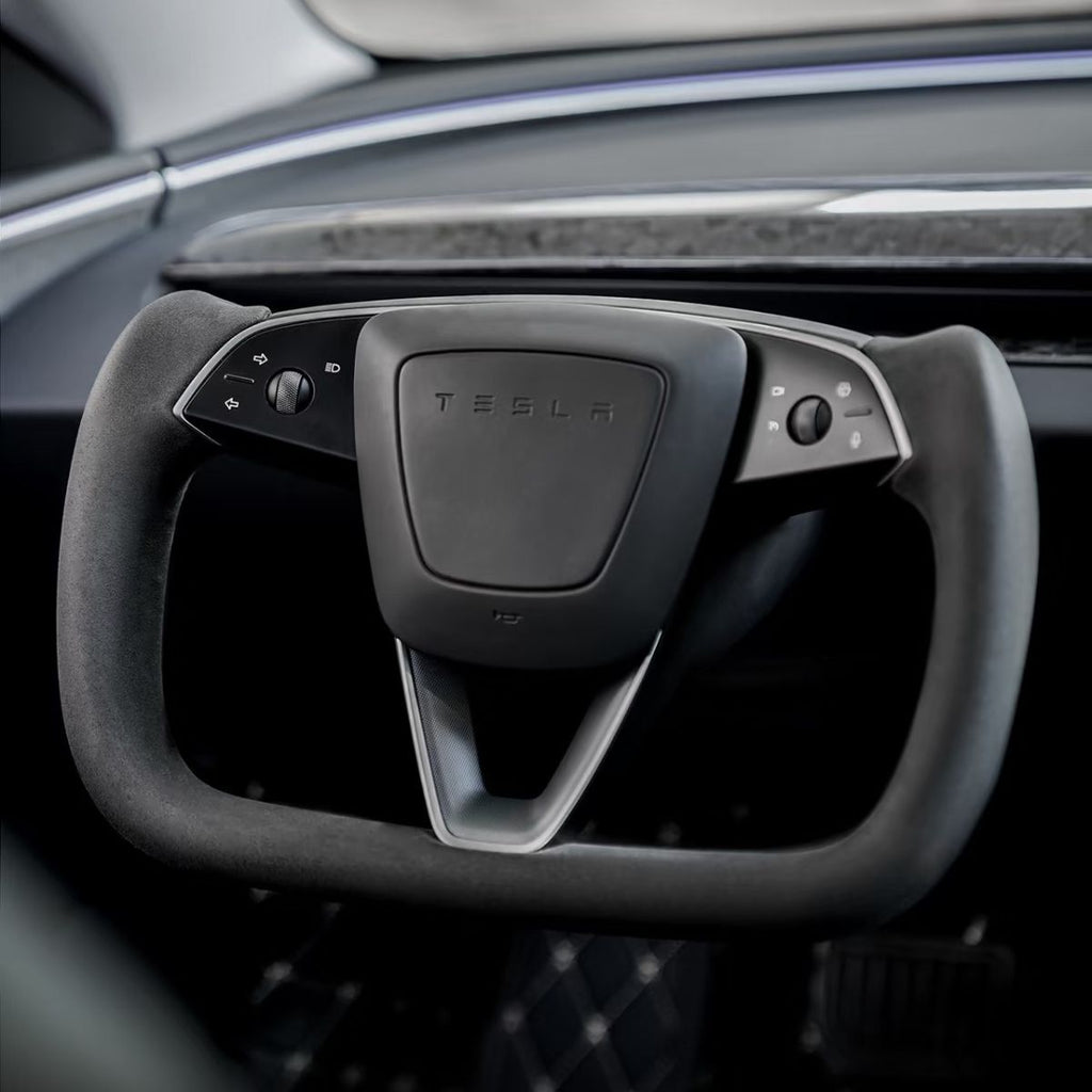 Alcantara Yoke Steering Wheel for Model 3 Highland & Model Y Juniper