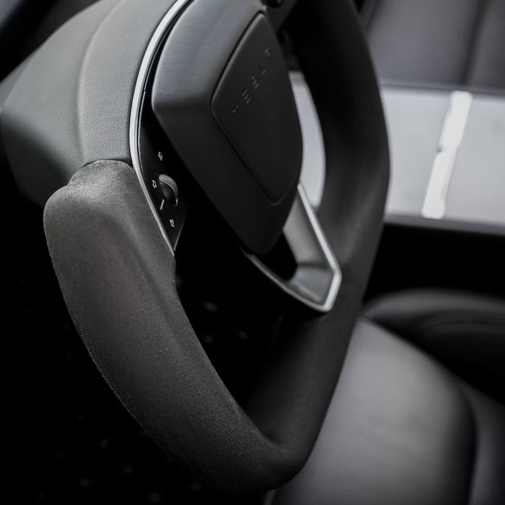 Alcantara Yoke Steering Wheel for Model 3 Highland & Model Y Juniper