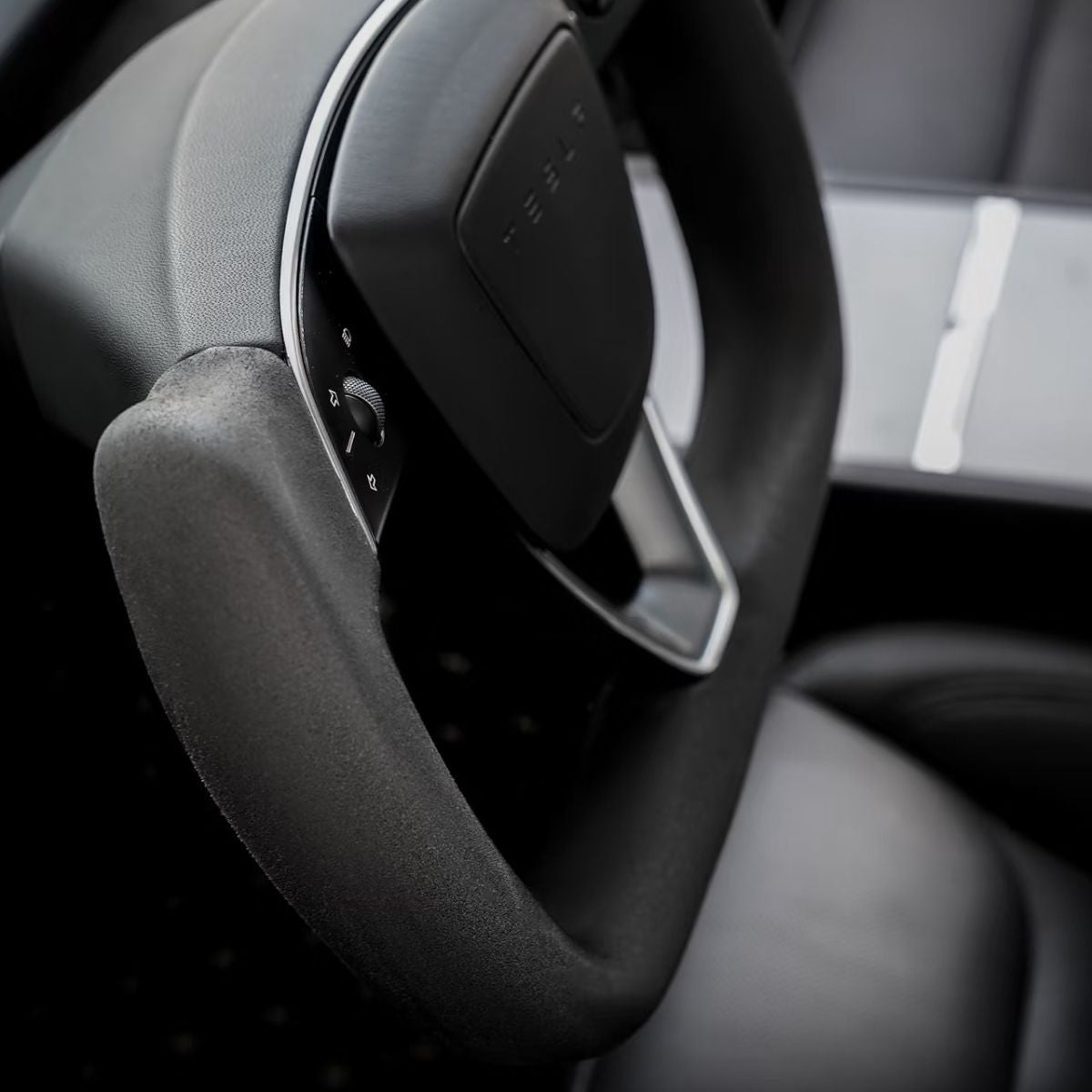 Alcantara Yoke Steering Wheel for Model 3 Highland & Model Y Juniper
