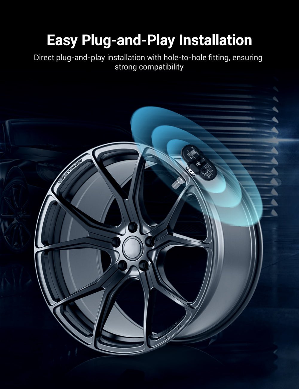BLE Bluetooth Tire Pressure Monitoring Sensor(TPMS) for Model 3/Y/S/X