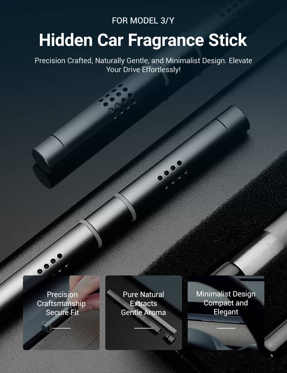 Air Freshener Fragrance Stick for Model 3 Highland & Model Y Juniper