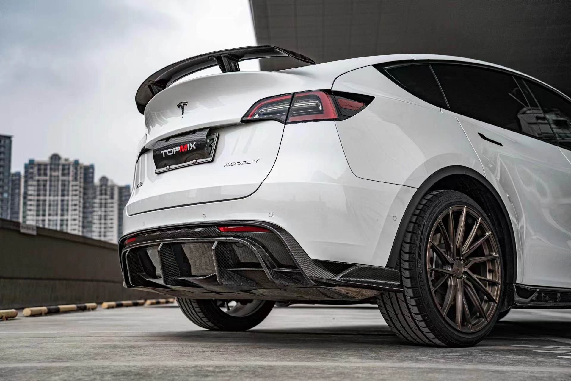 Carbon Fiber Rear Diffuser Ver.2 for Tesla Model Y